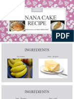 Banana Cake Recipe: Maria Paula Guzman Hernandez