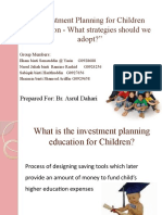 Investment Planning For Children Education-What Strategies Should
