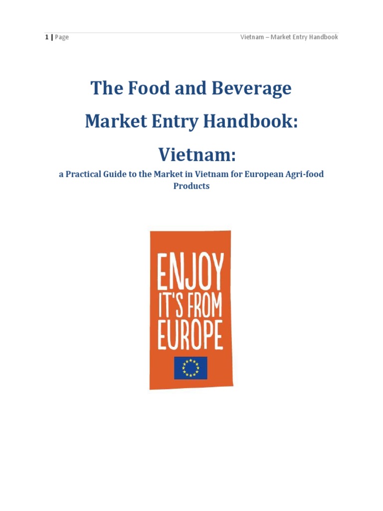 The Food and Beverage Market Entry Handbook Vietnam A Practical Guide