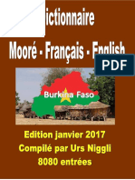 Dictionnaire Mooré Français Anglais