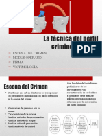 La técnica del perfil criminologico