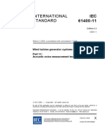 International Standard: Wind Turbine Generator Systems - Acoustic Noise Measurement Techniques