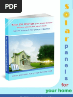 Download Top 24 things you must know before you build your own solar panel for your home Free E-Report by SolarPanels SN46579889 doc pdf