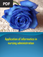 Application of Informatics in Administration