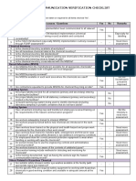 Hazard Communication Verification Checklist: No Processes / Questions Yes No Remarks HAZCOM in General