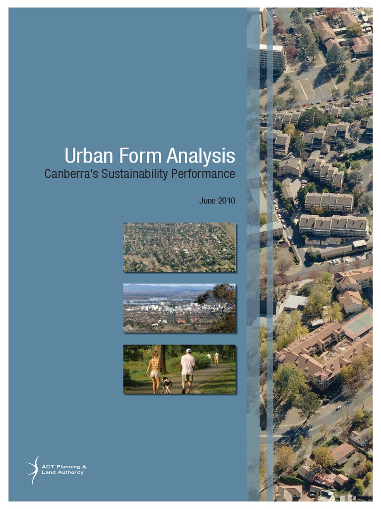 ACTPLA Urban Form Analysis Summary | PDF | Apartment | Suburb