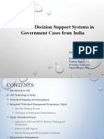GIS Based Decision Support Systems in Government Cases From India