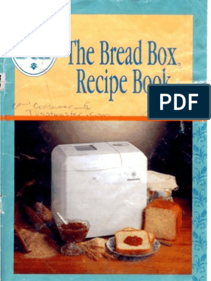 Toastmaster Breadbox 1154 1156 Breads Dough