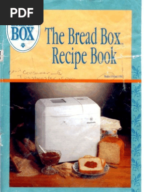 Toastmaster Breadbox 1154 1156 Breads Dough