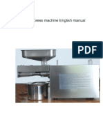 Home Oil Press Machine English Manual