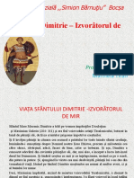 Prezentare PPT Sfantul Dimitrie Izvoratorul de Mir Gimnaziu Religie