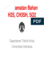 Keselamatan Bahan H2S, Mercaptan, SO2-Juli08