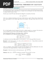 Topic 3 - Fundamental Theorem of Calculus: Antiderivative