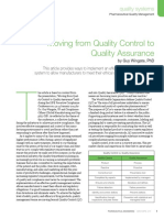 Moving From Quality Control To Quality Assurance