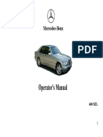 Operator's Manual: Mercedes-Benz