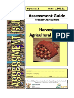 Harvest Agricultural Crops Assessment Guide Primary Agriculture Harvest Agricultural