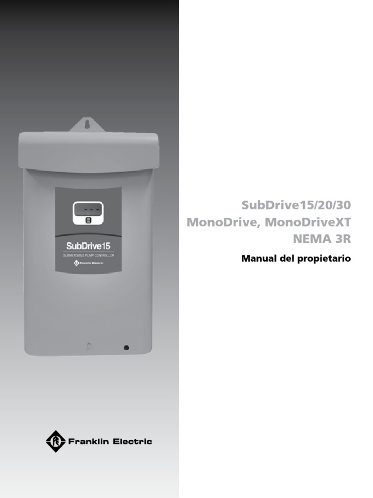 Manual de instalación SubDrive/MonoDrive | PDF | Relé | Corriente eléctrica