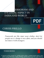 Cyber-Terrorism and Its Legal Aspect in India and World.: By-Prinsu Sen