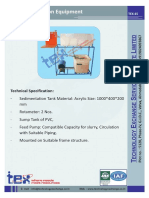 Sedimentation Equipment: Technical Specification
