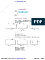 Electricity: Multiple Choice Questions