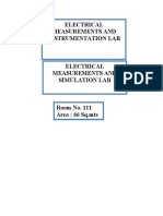 Electrical Measurements and Instrumentation Lab