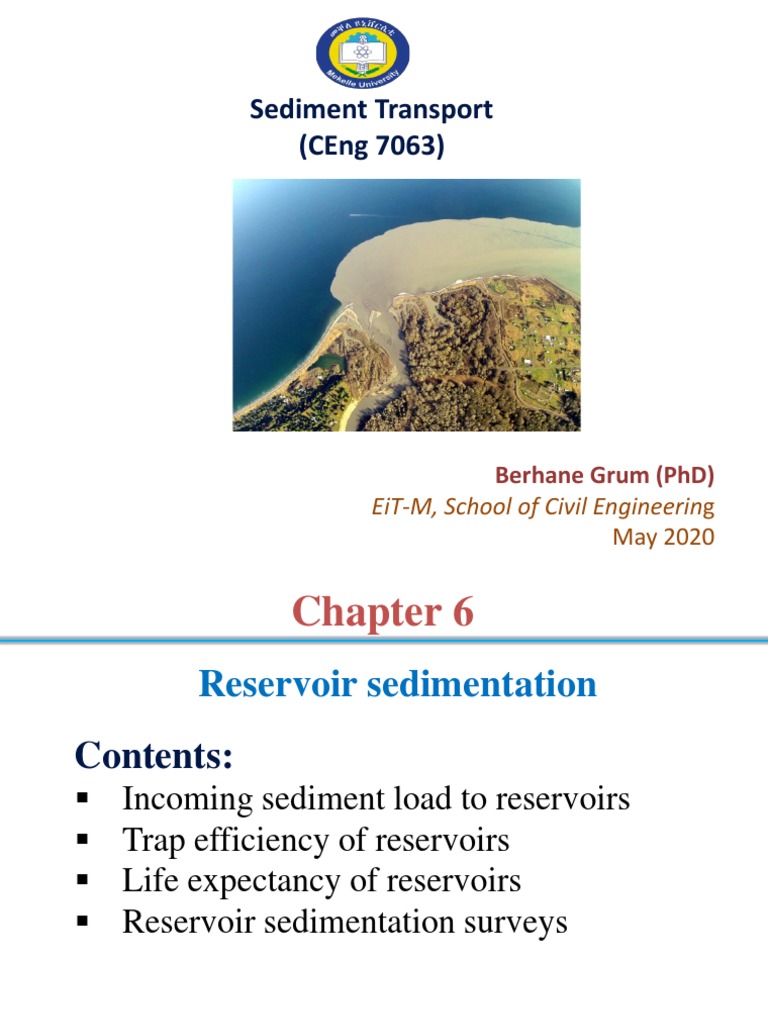 Reservoir Sedimentation Analysis Guide | PDF | Sediment | Erosion