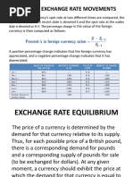 Measuring Exchange Rate Movements