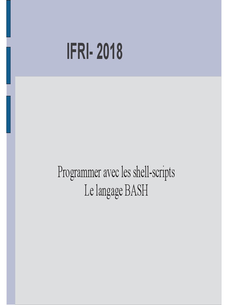 Programmation avec Bash : Guide Complet | PDF | Développement de ...