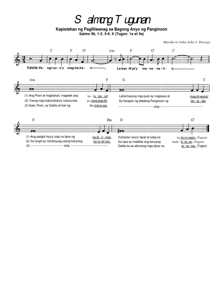 Salmo Pagbabagong Anyo | PDF