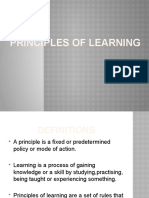 Principles of Learning