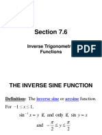 Inverse Trigonometric Functions