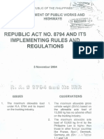 Repub Lic Act No. 8794 and It S Implementin G Rules and Regulations