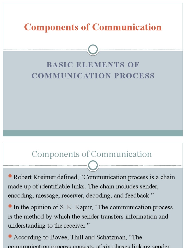 Process of Communication | PDF | Communication | Information