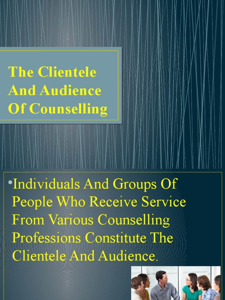 The Clientele and Audience of Counselling | PDF
