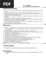 MAHESH Associate SAP FICO Resume