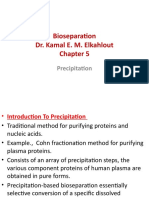 Bioseparation Dr. Kamal E. M. Elkahlout: Precipitation