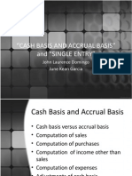 Cash, Accrual, and Single