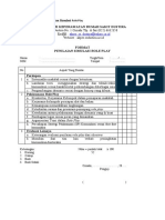 Lembar Observasi, Format Penilaian Dan Tuntunan Penugasan