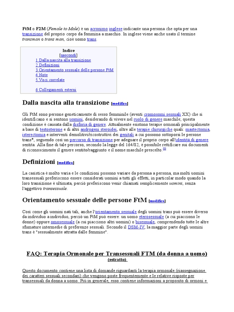 FTM o F2M | PDF
