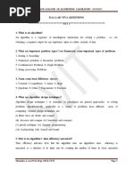 Design and Analysis of Algorithms Laboratory (15Csl47)