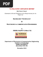 "Ultra Sonic Distance Meter": B T I E E