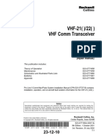 VHF-21 /22 VHF Comm Transceiver: Instruction Book (Repair Manual)