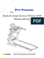 Manual de Utilizre Banda de Alergat Electrica FitTronic D500