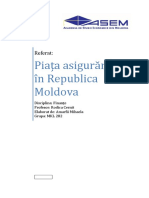 Piata Asigurarilor in Republica Moldova