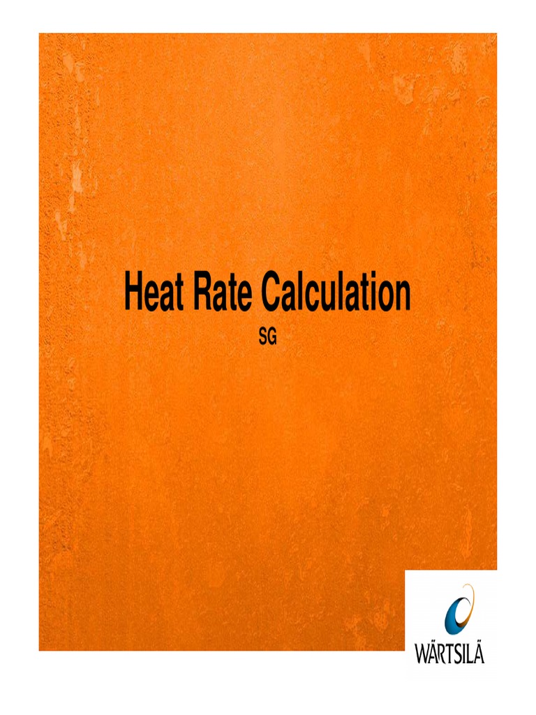 Heat Rate Calculation Methods | PDF | Heat | Kilowatt Hour