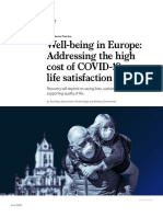 Well-Being in Europe: Addressing The High Cost of COVID-19 On Life Satisfaction