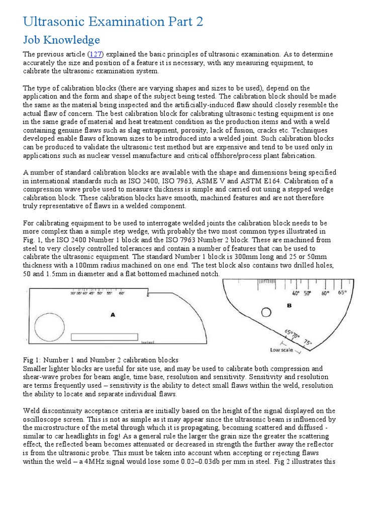 Ultrasonic Testing Calibration Guide | PDF | Ultrasound | Calibration