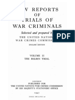 Law Reports of The Trials of War Criminals - Volume II 1947