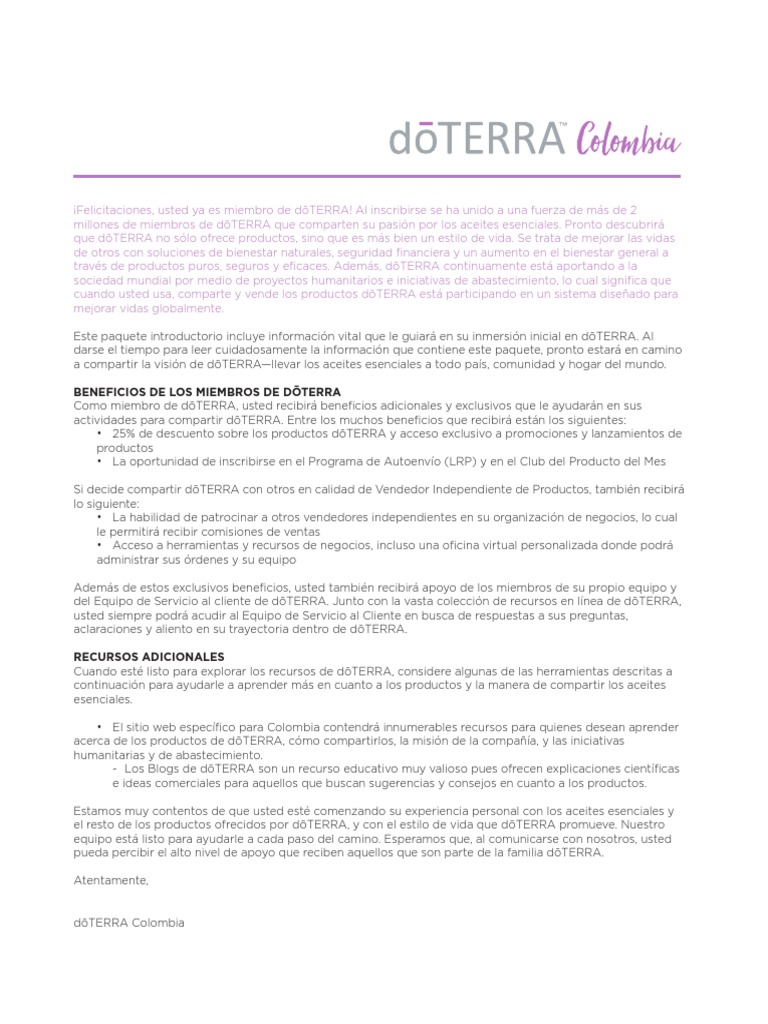 Carta de Bienvenida Welcome Letter PDF | PDF | Informática y tecnología ...