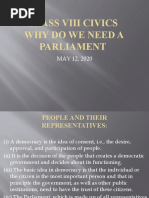 Viii Why Do We Need A Parliament